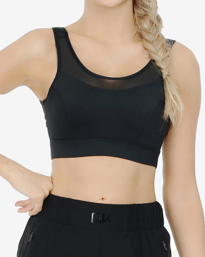 Padded Camisole Back Close Sport Bra