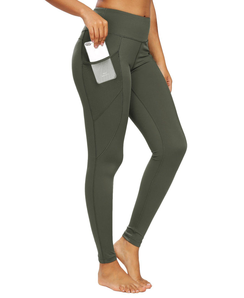 Mesh Mid Waist Leggings 60127B – QUEENIEKE