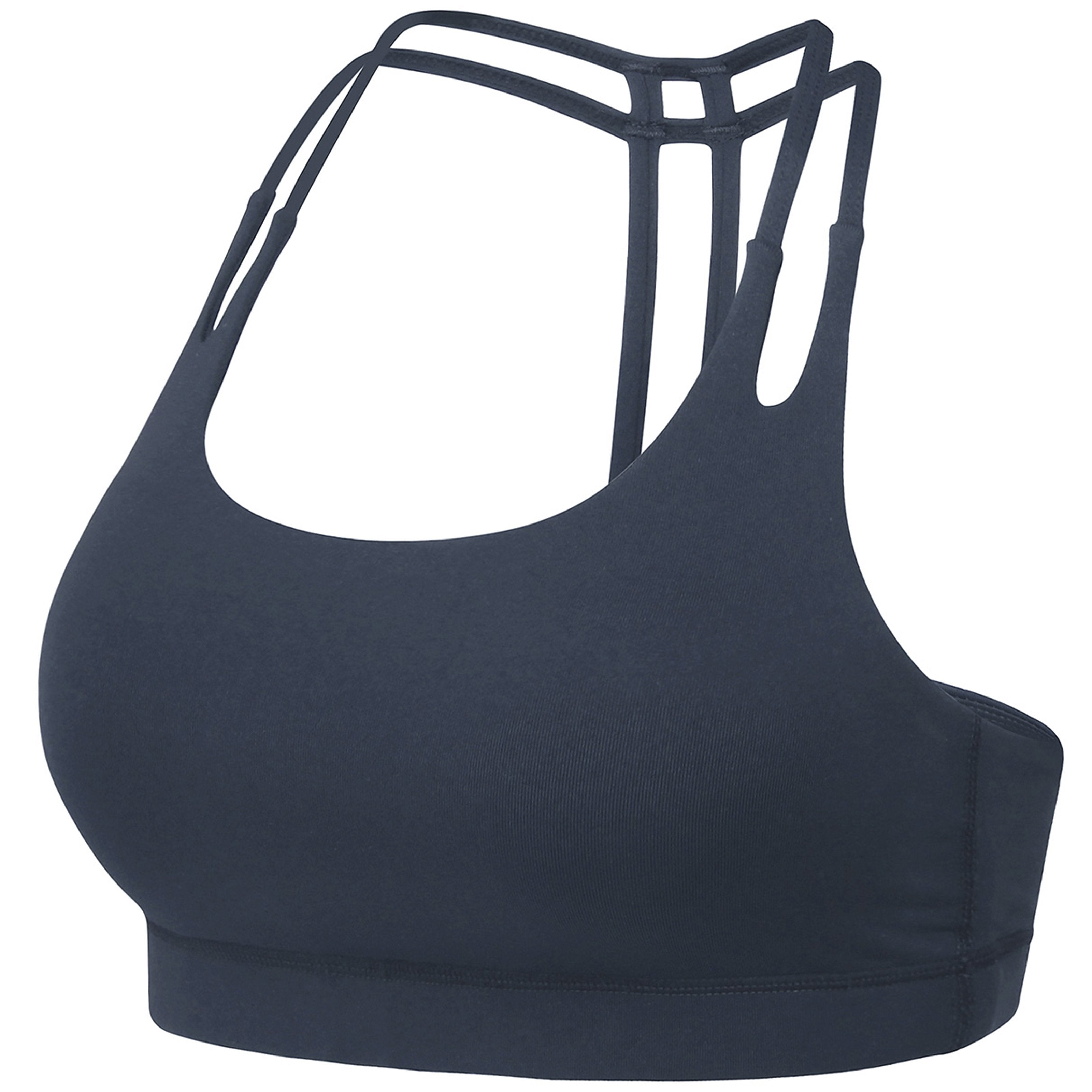 Light Support Double-T Back Wirefree Pad Sports Bra