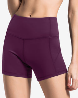 4.5" Inseam Shorts Mid-Waist Seamless Waisted