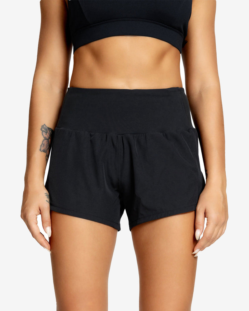 Quick-Dry Elastic Waist Active Shorts