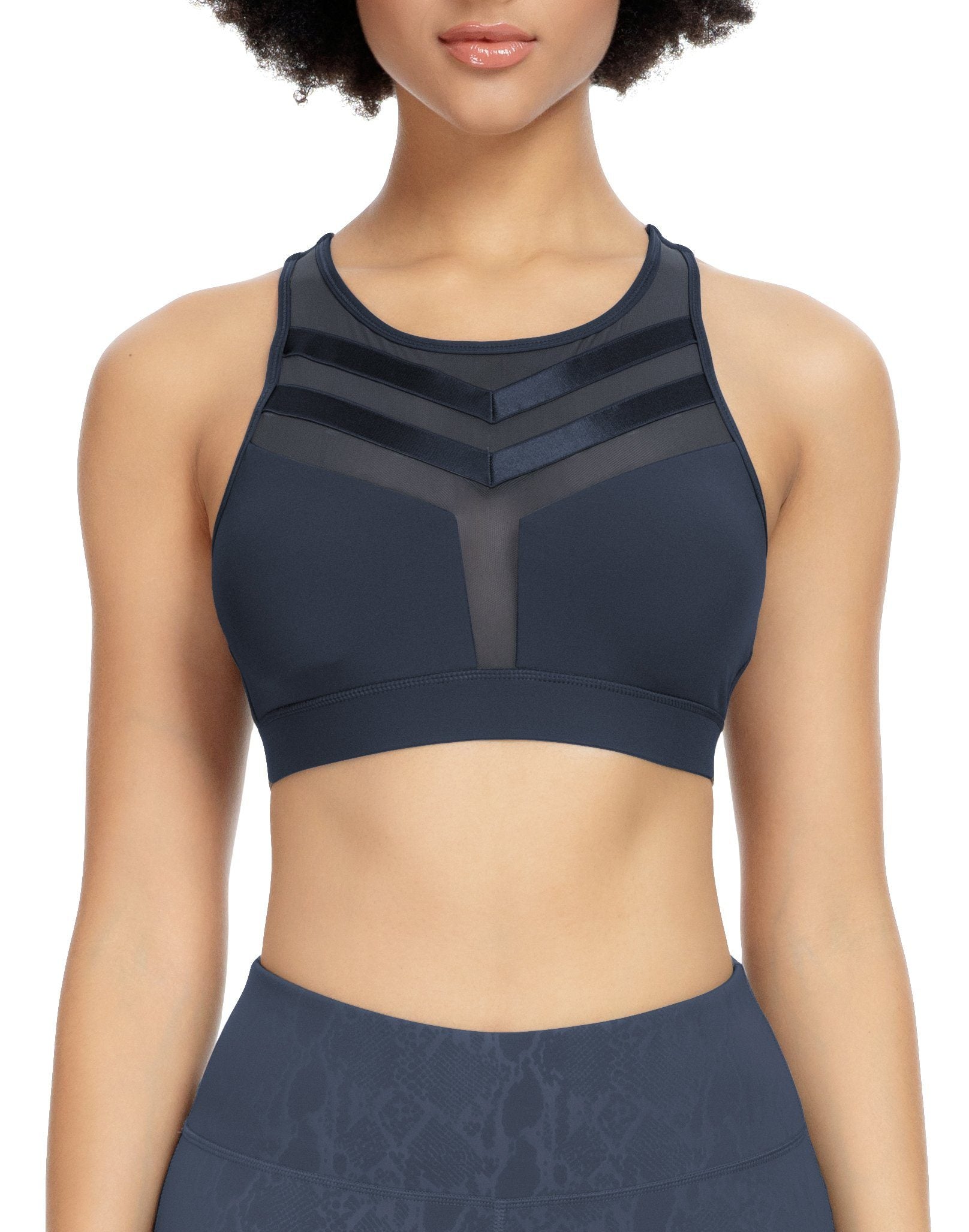 Mesh Wirefree Hooked Back Sports Bra 8203B