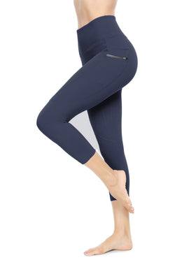 Capris with Side Pocket Fitness Leggings 19204