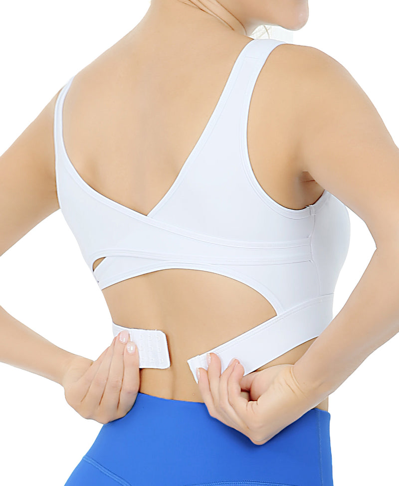 Padded Camisole Back Close Sport Bra