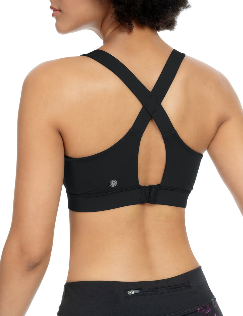 Mesh Wirefree Hooked Back Sports Bra 8203B