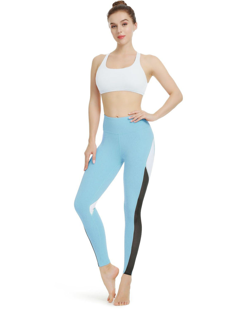 Color Blocking Mesh Leggings