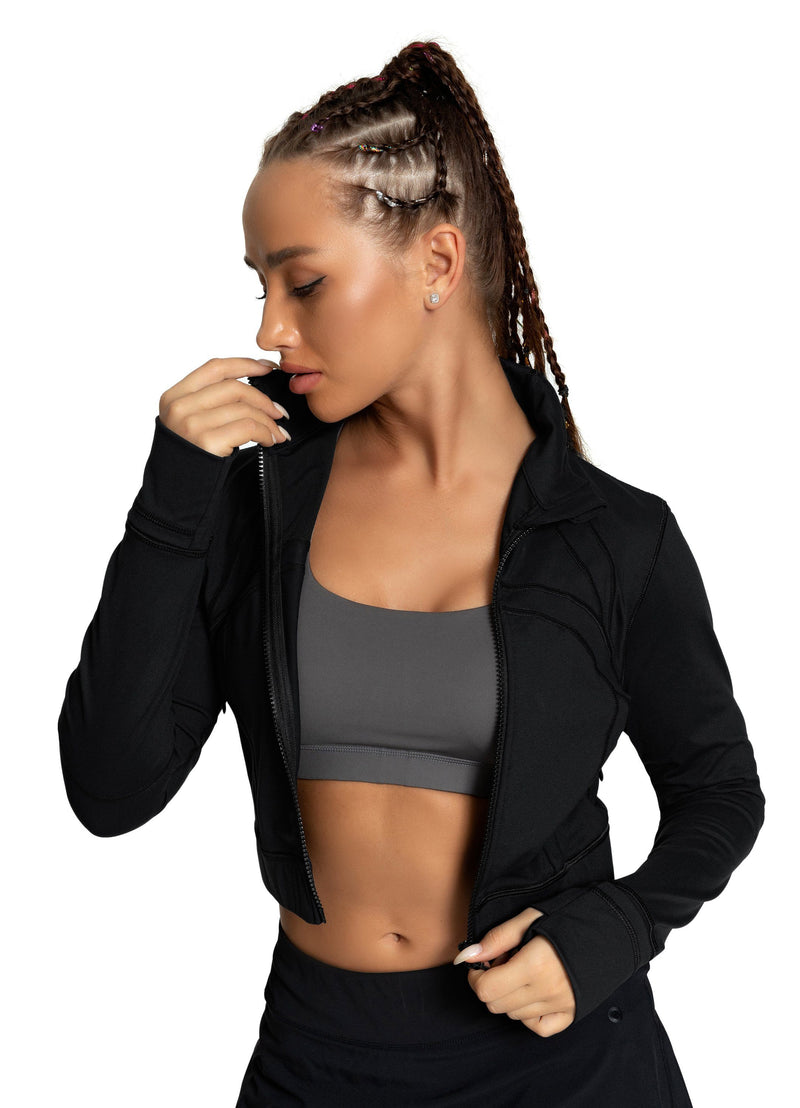 Cropped Plastic Jacket