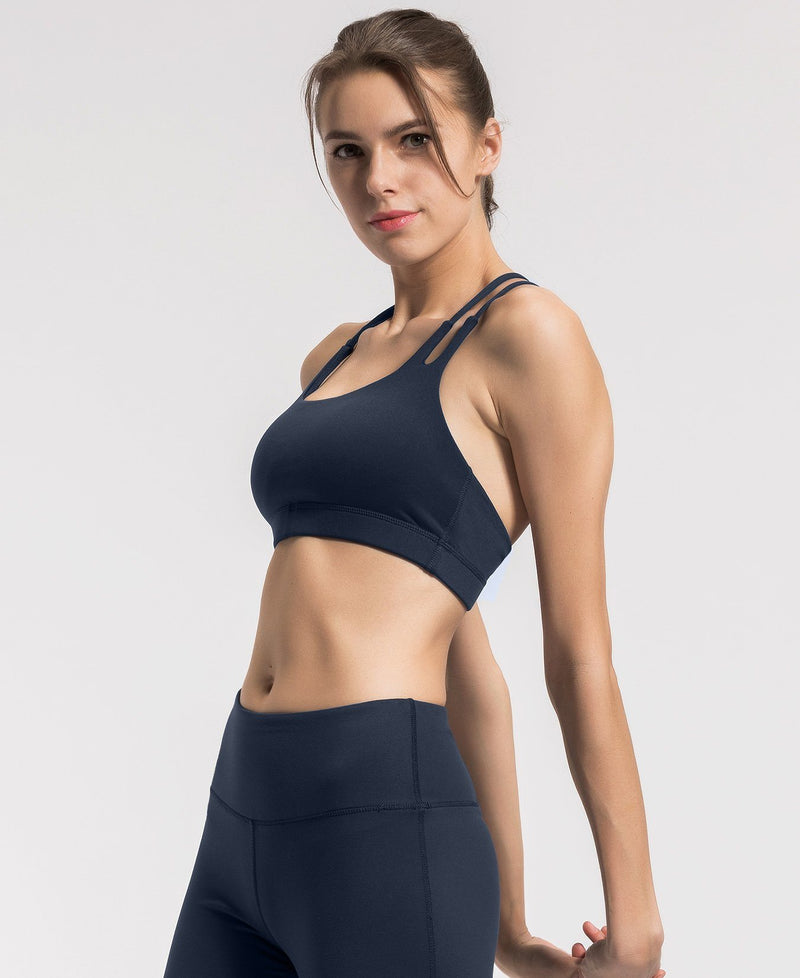 Light Support Double-T Back Wirefree Pad Sports Bra