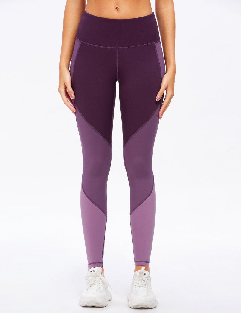 Color Blocking Mid-Waist Tights Leggings