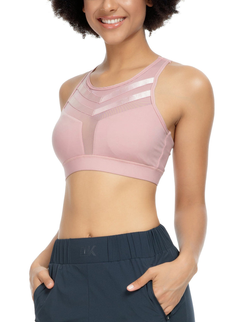Mesh Wirefree Hooked Back Sports Bra 8203B