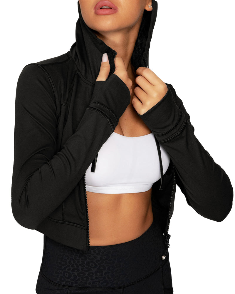 Hooded Cropped Jacket