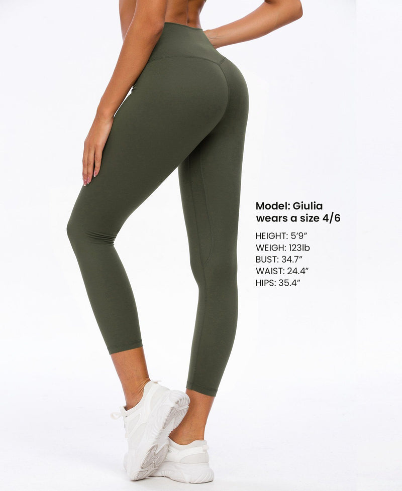 Women Yoga Leggings High Waisted Buttery-Soft 7/8 Length Pants 90826