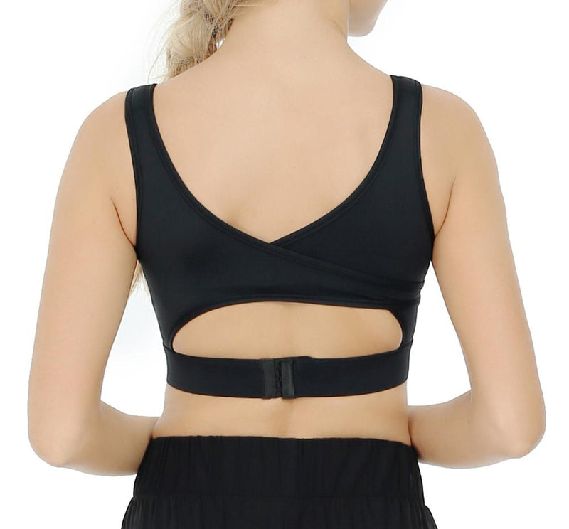 Padded Camisole Back Close Sport Bra