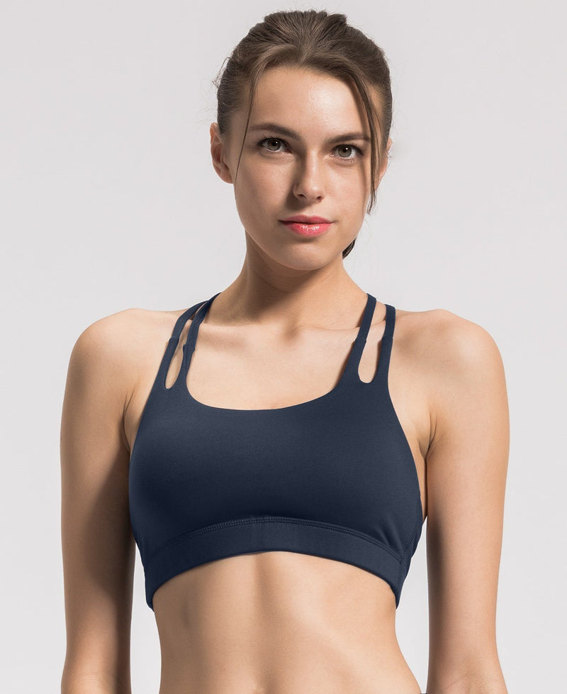 Light Support Double-T Back Wirefree Pad Sports Bra