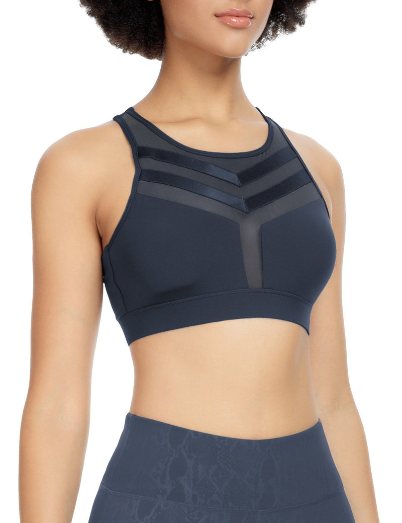 Mesh Wirefree Hooked Back Sports Bra 8203B