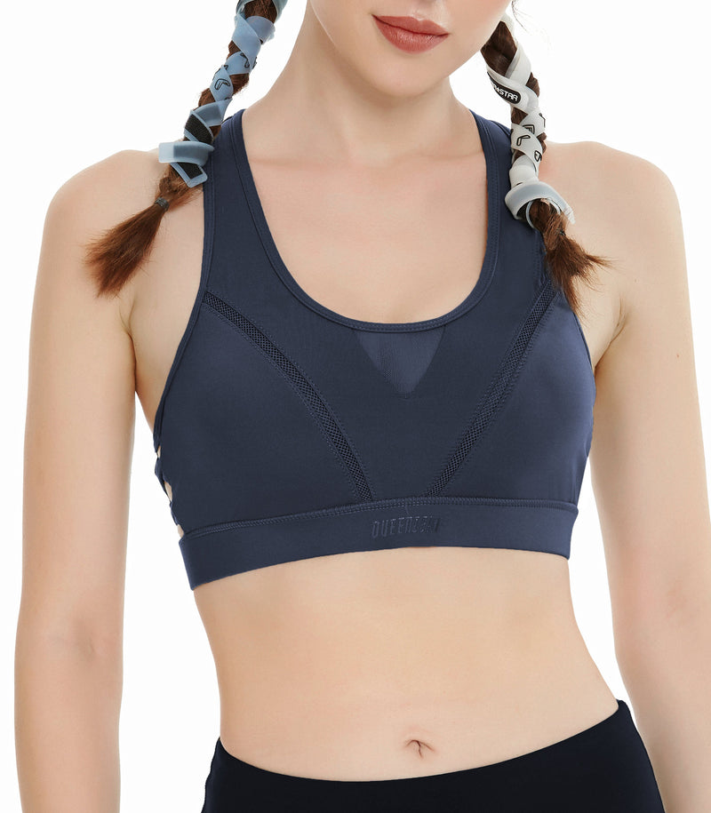 High Impact Hook-and-Eye Closure Sports Bra