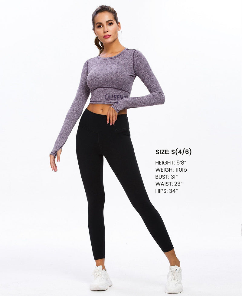 Crop Top Long Sleeve Yoga T-Shirts