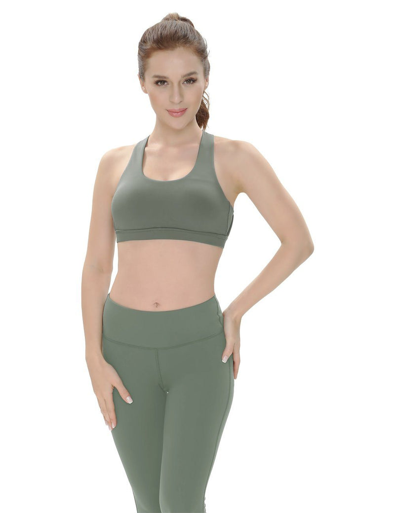 Medium Support Cross Strappy Sport Bra 6017