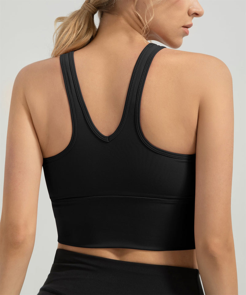 Pleated Road Sports Bra 211008