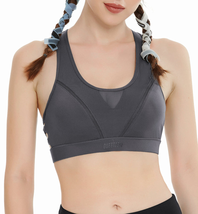 High Impact Hook-and-Eye Closure Sports Bra