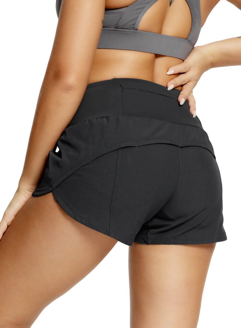 Quick-Dry Elastic Waist Active Shorts