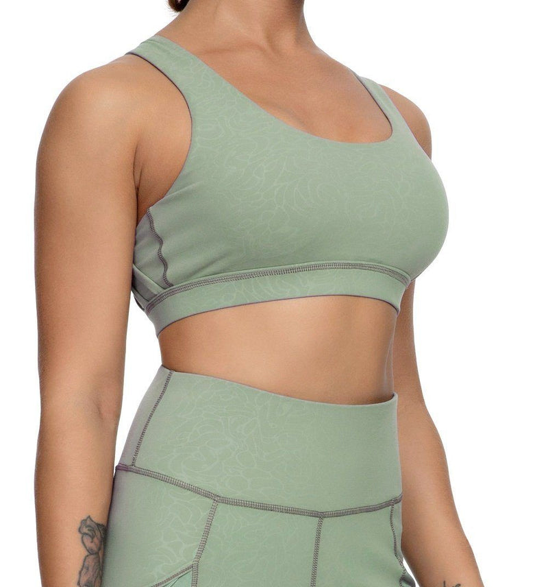 Tie-dye Support Cross Strappy Sport Bra
