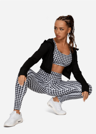 Leopard Print Lightweight unsupported sports bra