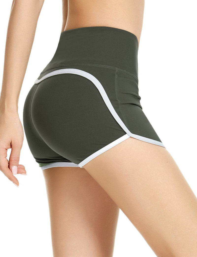 Mid-Waist Tummy Control Train Shorts