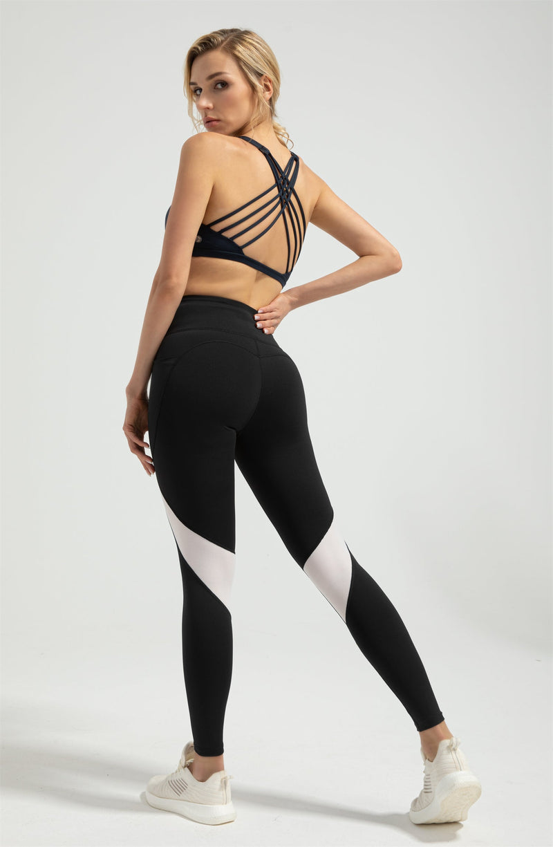 Patchwork Plastic Leggings