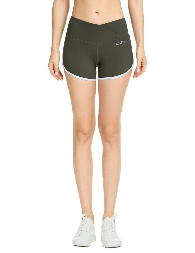 Mid-Waist Tummy Control Train Shorts