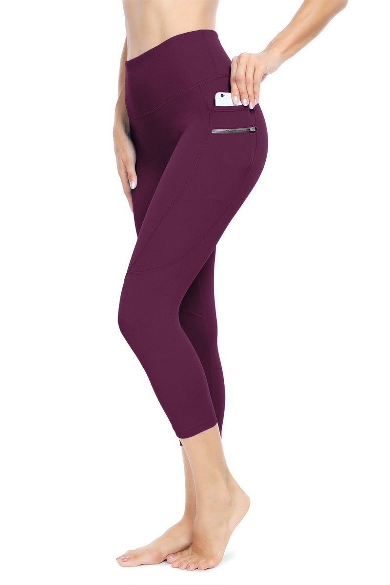 Capris with Side Pocket Fitness Leggings 19204