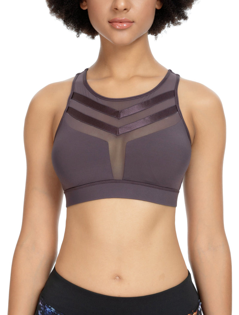 Mesh Wirefree Hooked Back Sports Bra 8203B