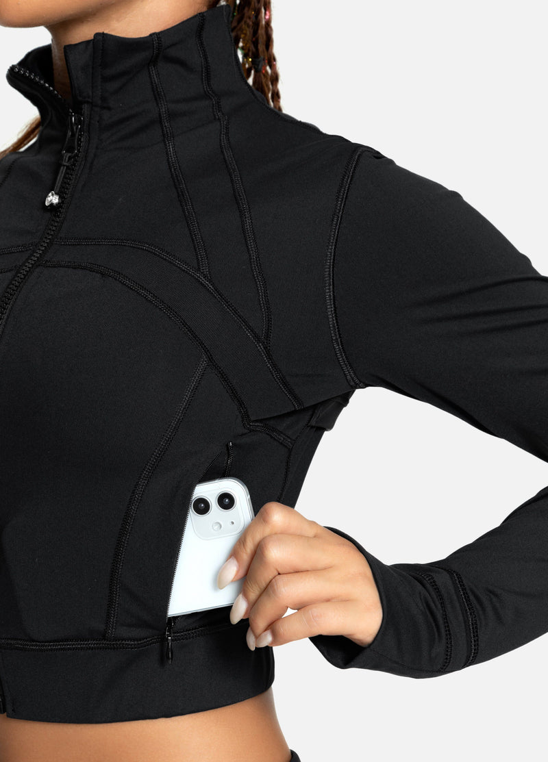 Cropped Plastic Jacket