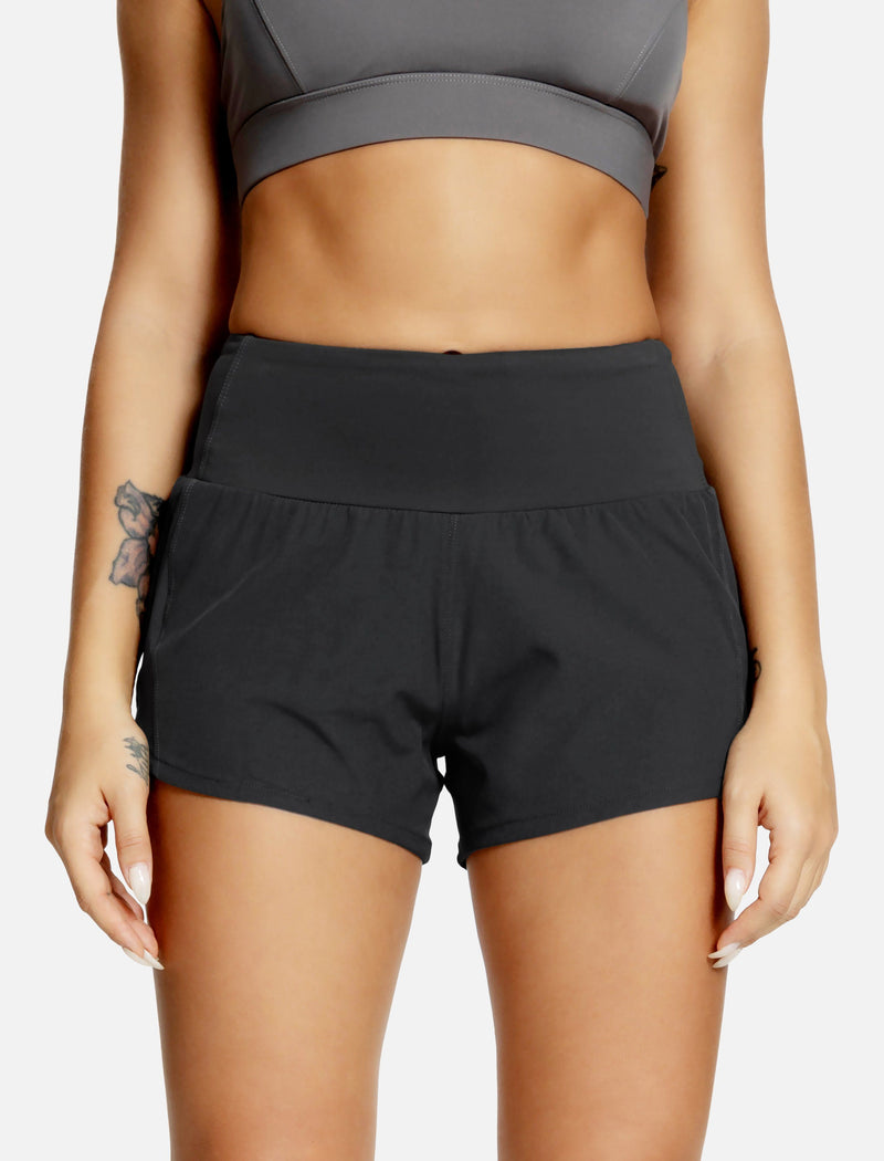 Quick-Dry Elastic Waist Active Shorts