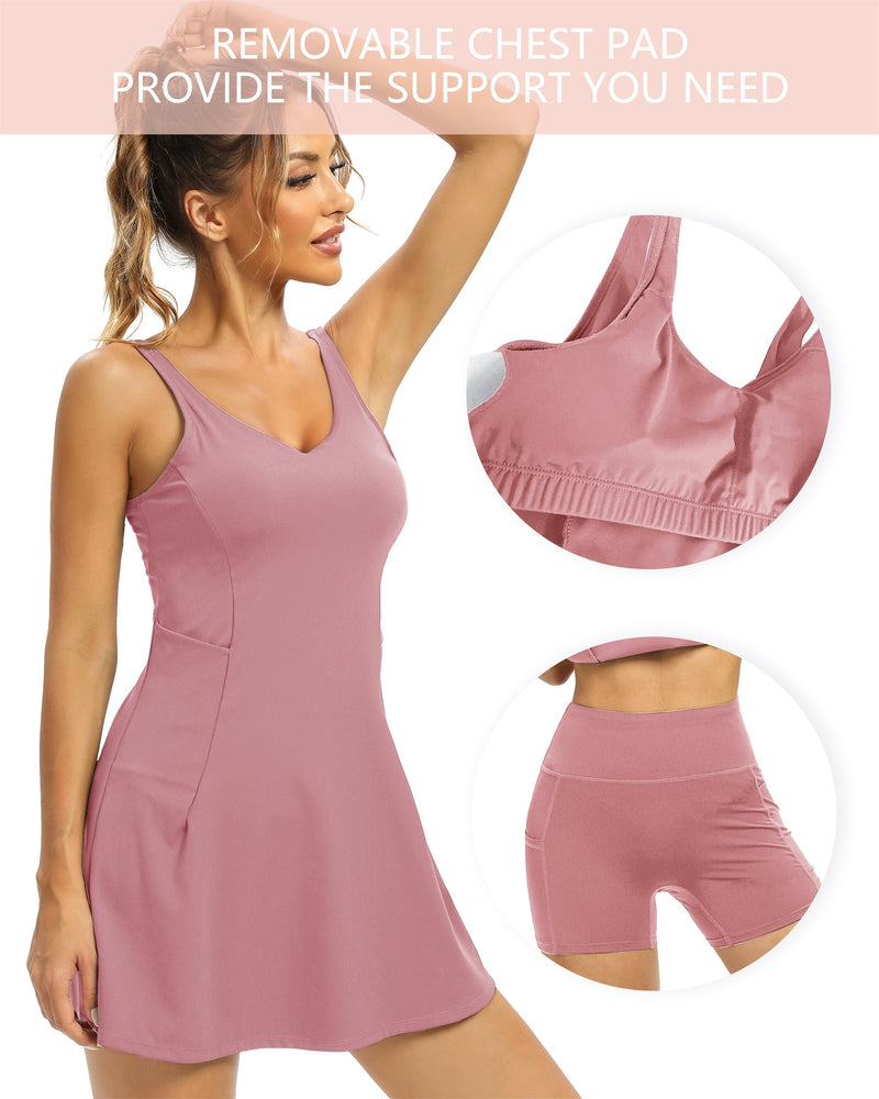 Tennis Dress Two Piece Set 220111