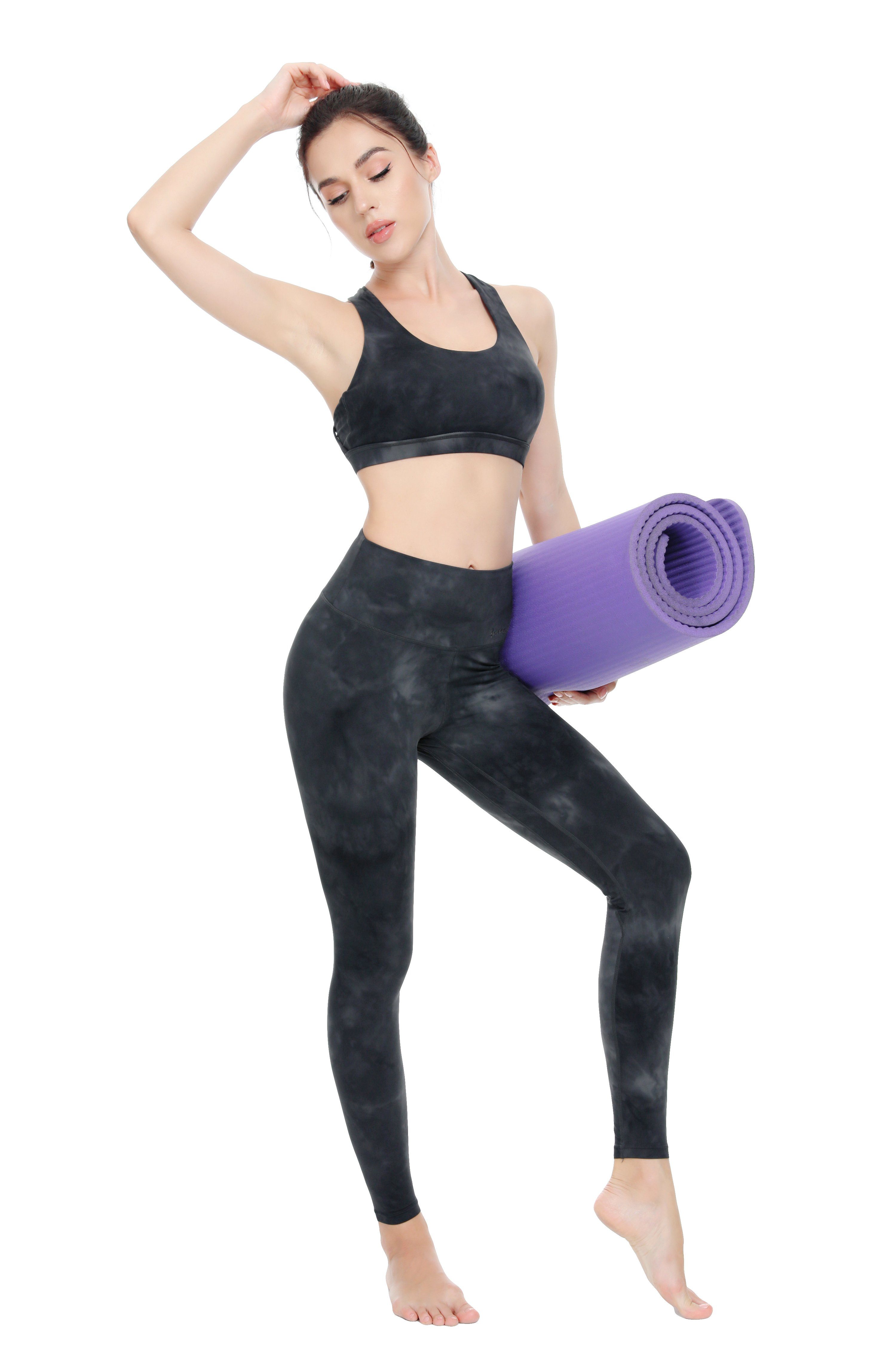 Tie-dye Support Cross Strappy Sport Bra