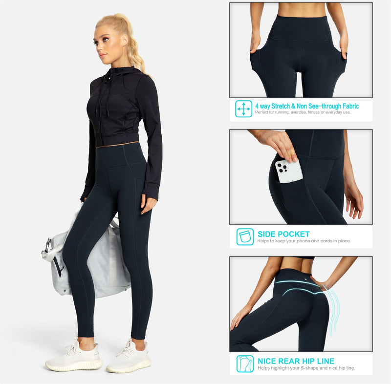 LifeSky Yoga Pants for Women with Pockets High Waist Tummy Control Leggings  4 Way Stretch Soft Athletic Pants, XXL : : Clothing, Shoes &  Accessories