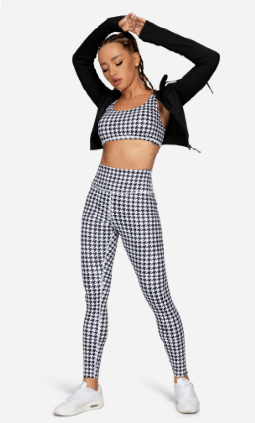 Leopard Print Lightweight unsupported sports bra