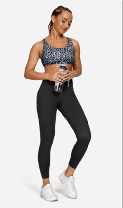 Leopard Print Lightweight unsupported sports bra