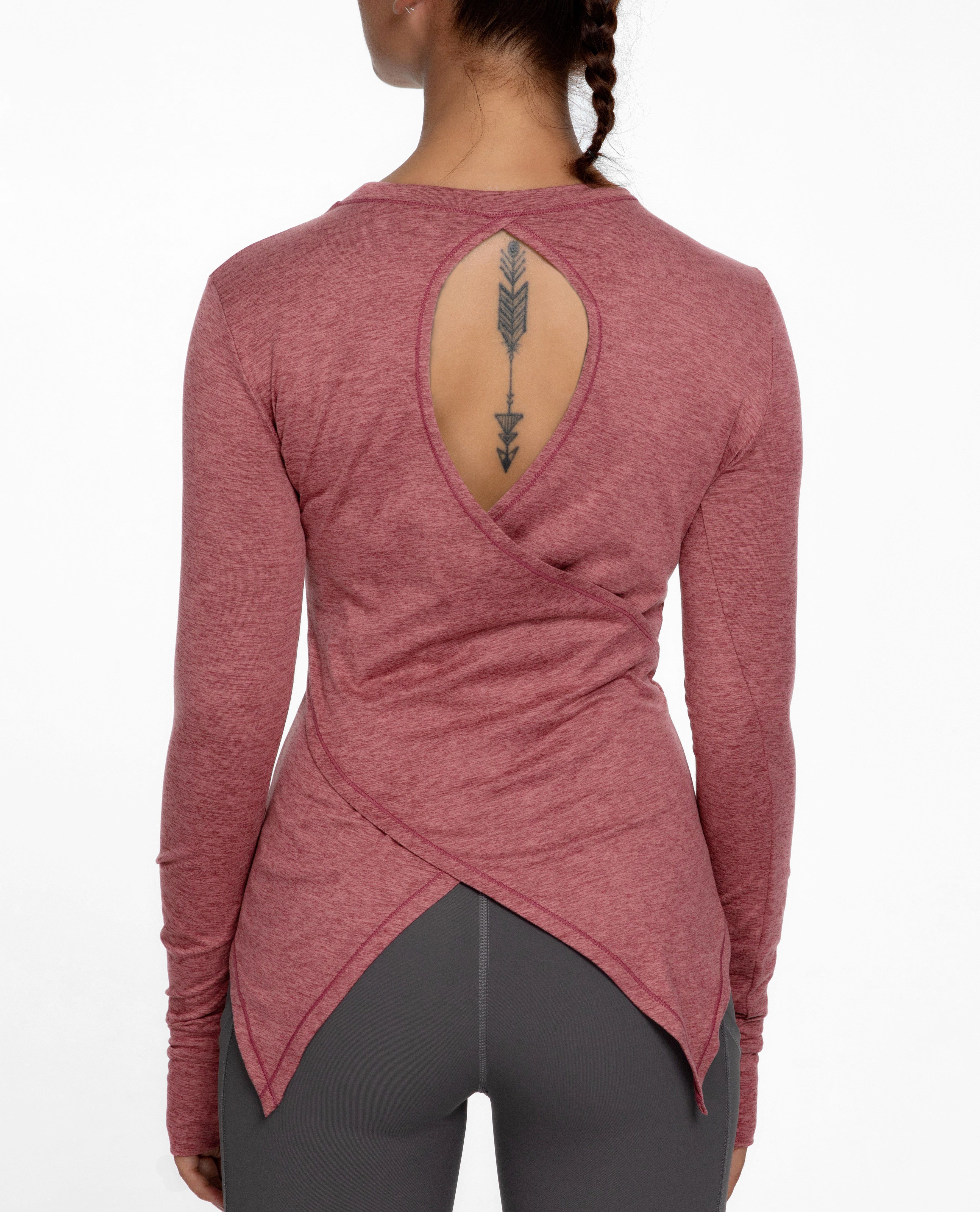 T-Shirt Long Sleeves Open Back Sports