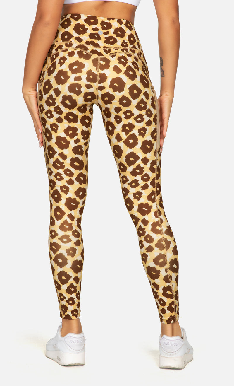 Leopard Print Waist Tights Leggings