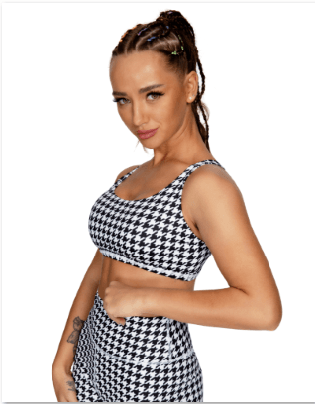 Leopard Print Lightweight unsupported sports bra