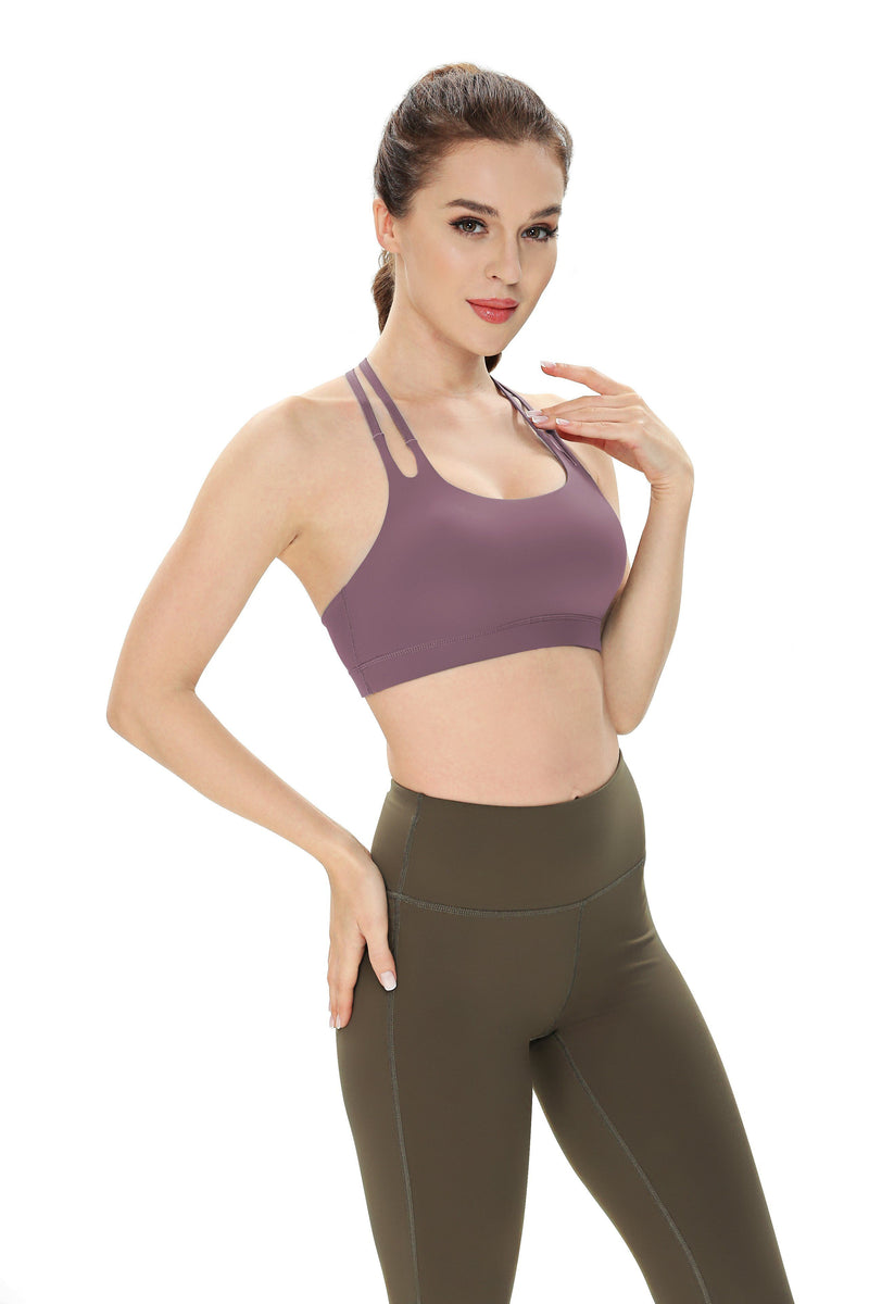 Double-T Back Wirefree Pad Sports Bra