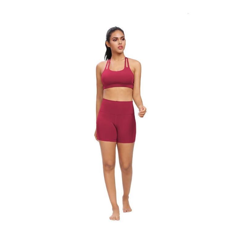 4.5" Inseam Shorts Mid-Waist Seamless Waisted