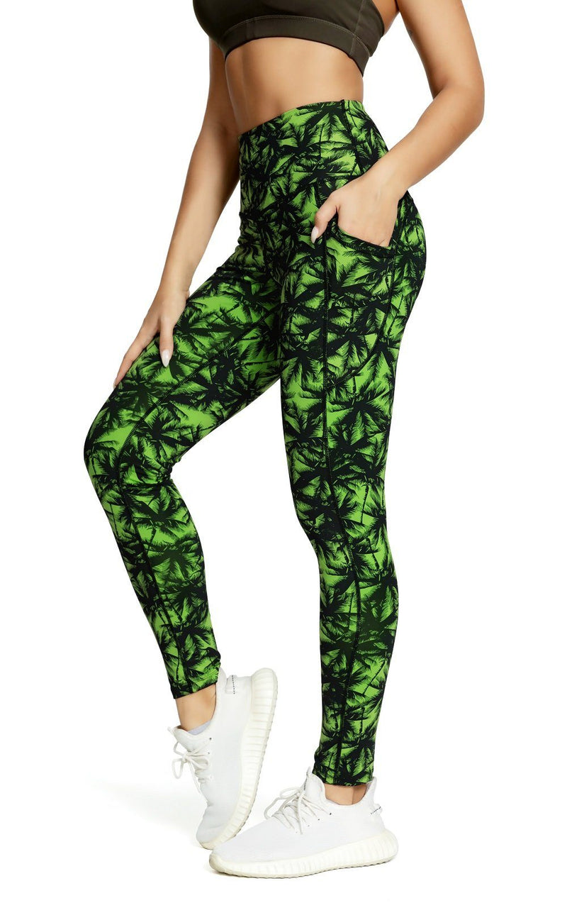 Forest Invisible Pockets Soft Leggings